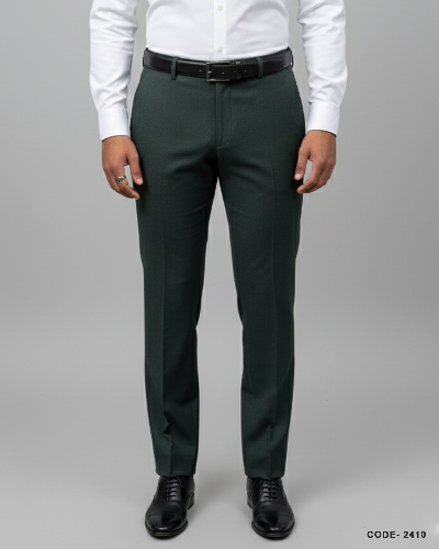 Men's Formal Pant - Bottle Green